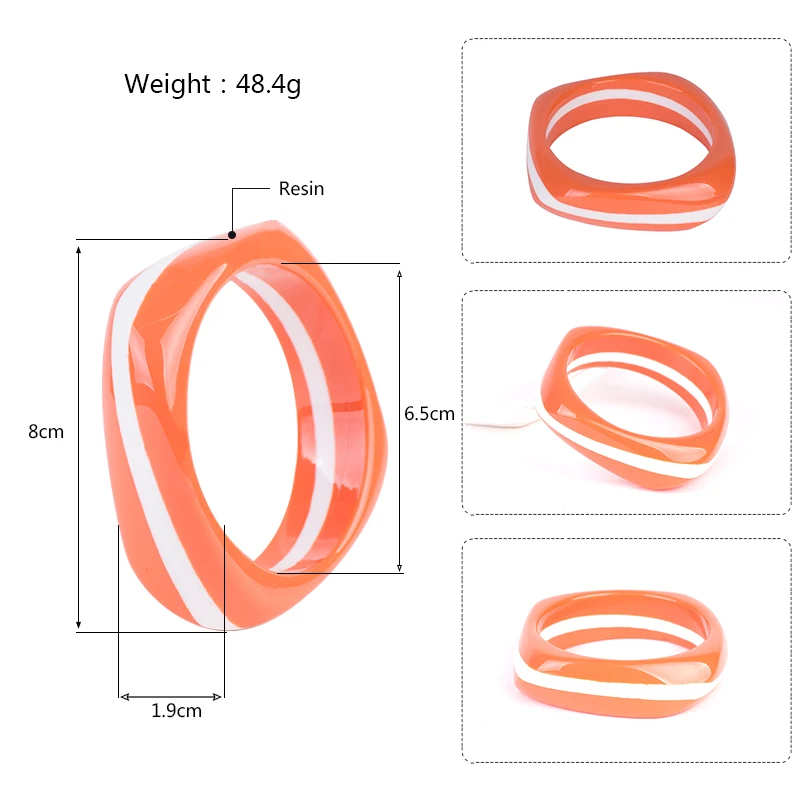 Винтажные резиновые манжеты, модные браслеты, браслеты для женщин, цветные полосатые Акриловые широкие браслеты с геометрическим орнаментом для девушек, очаровательные ювелирные изделия
