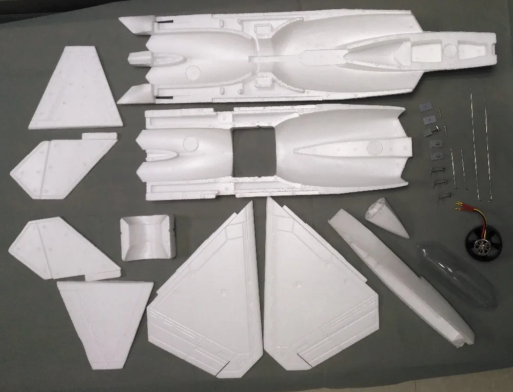 EPO F22 50 мм электрический RC модель самолета разобранный белый комплект|kit tool|kit