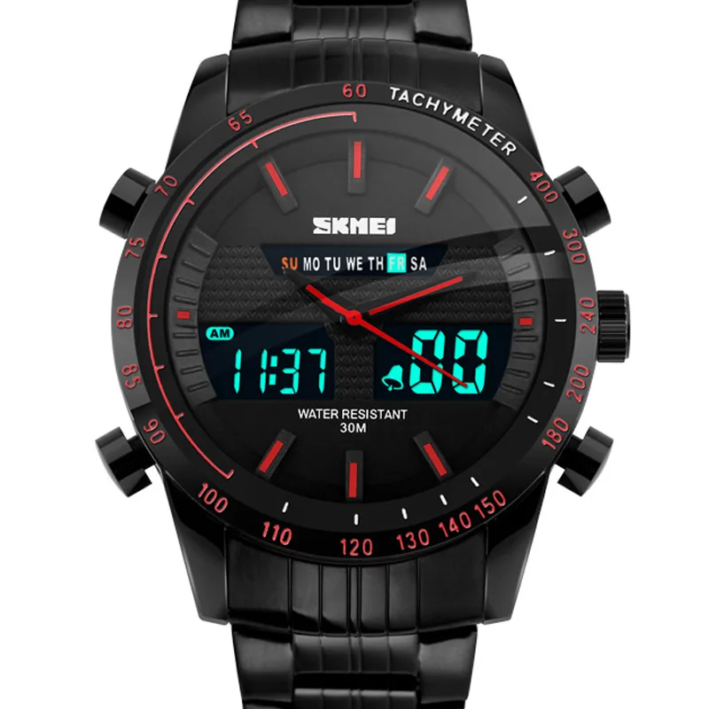 

SKMEI Watch Men Sport G Style Shock Digital Watch Black Full Steel Mens Watches Top Brand Luxury Clock Relojes Para Hombre 2018