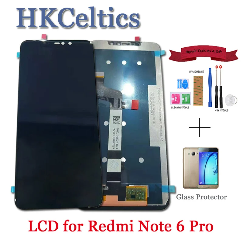 ЖК-дисплей и дигитайзер сенсорного экрана в сборе для Xiaomi Redmi Note 6 Pro | Мобильные