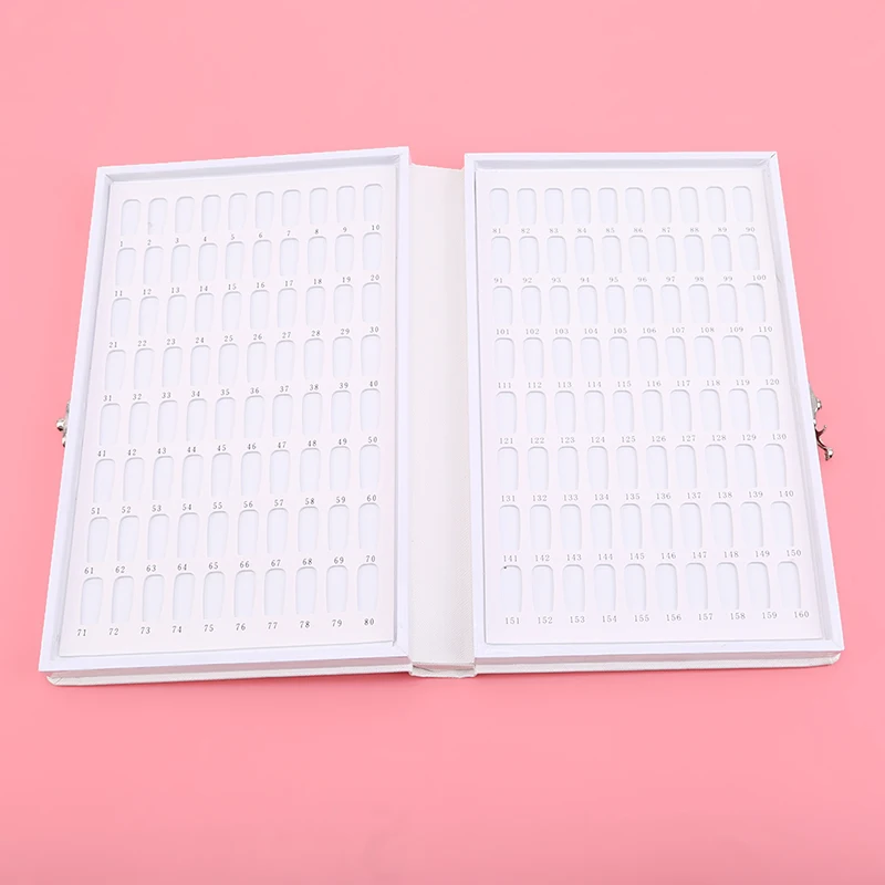 Günstige 1pc Matte PU Platz Checker Platte Professionelle 160 Farben Nail art Gel Polish Display Karte Buch Farbe Bord Diagramm board Diagramm