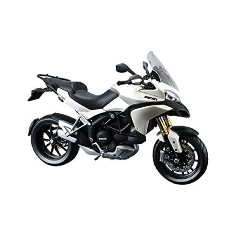 Maisto 1 12 DUCATI MULTISTRADA 1200S 31188 White MOTORCYCLE BIKE Model FREE SHIPPING