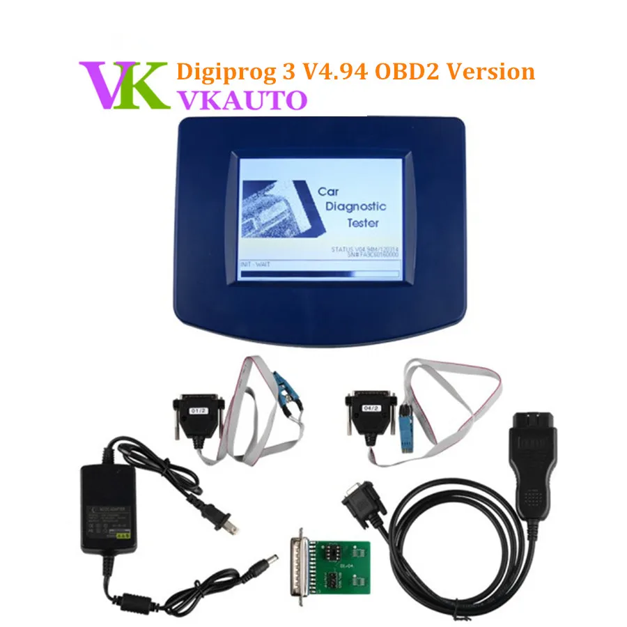 Digiprog 3 v4.94 OBD2 Версия с OBD2 ST01 ST04 кабели одометр программист высокое качество