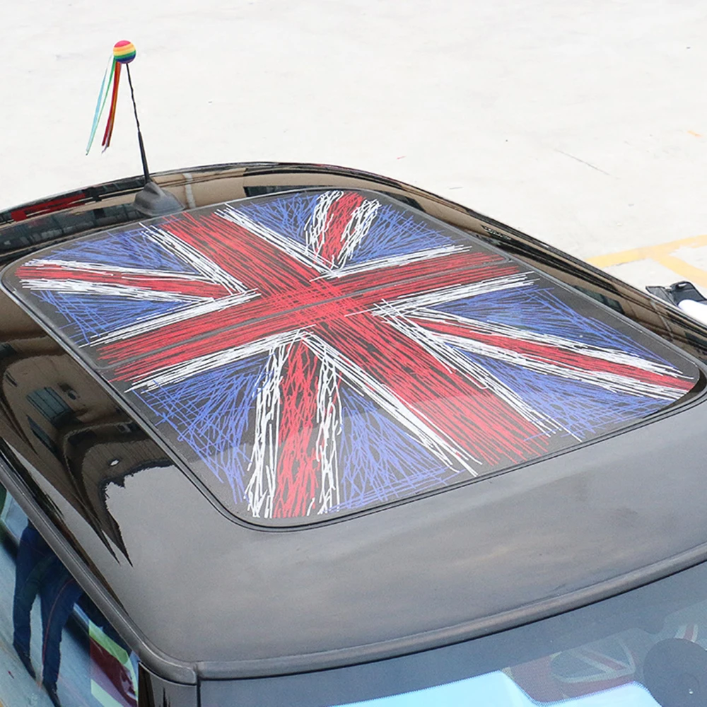 Union Jack Flag on Mini Cooper