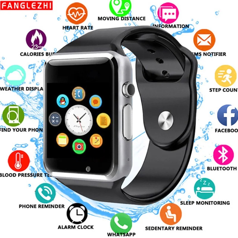 

A1 Watch Bluetooth Smart Watch 1.52" HD Color Screen Sport Pedometer With SIM / TF Card Camera Smartwatch For Android IOS