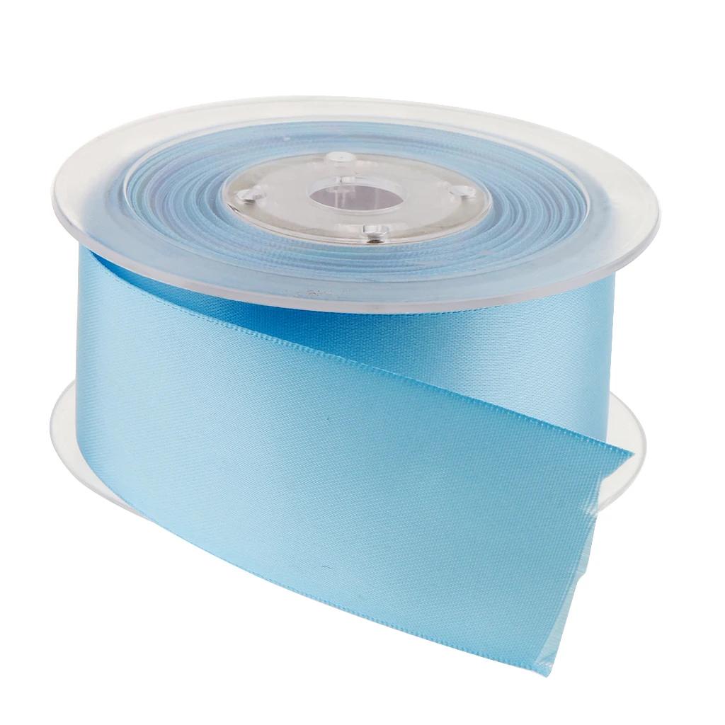 15 Meters Double Sided Polyester Satin Ribbon for Wedding Party Gift Wrapping Craft 38mm