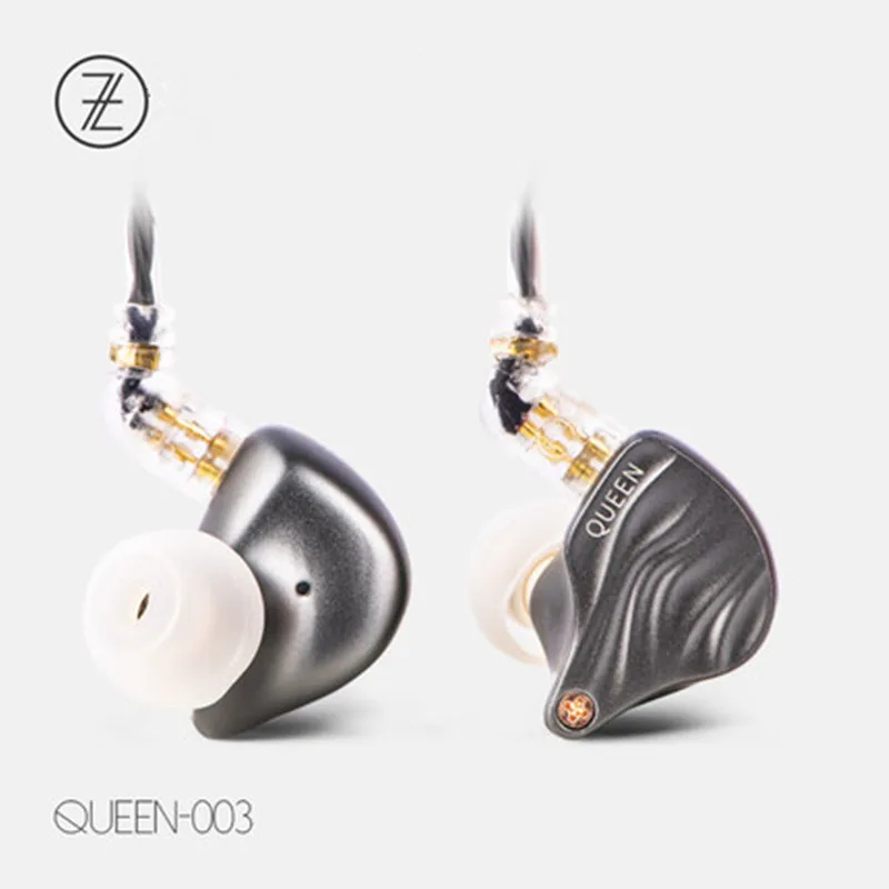 TFZ QUEEN 2-контактный интерфейс Металл HIFI монитор IEM 3,5 мм в ухо Спортивная музыка динамический DJ сценические наушники стерео наушники T2 S2 KING - Цвет: gray