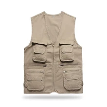 Мужские однотонные походные жилеты для улицы, тактический жилет, дышащая походная одежда для походов, унисекс, легкие жилеты для рыбалки