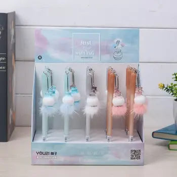 

20pcs/lot cute new hot mink vase pendant gel pen creative gift promotional pen