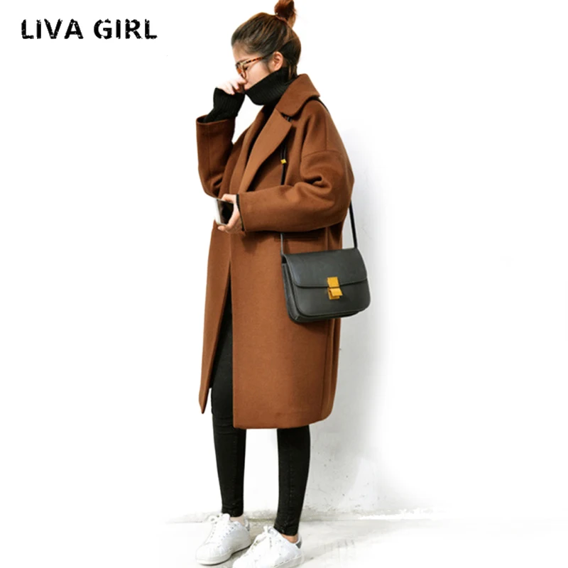 Korean Slim Wool Coats