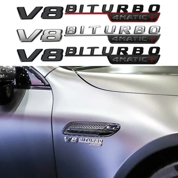 

1-5 Pair V8 BITURBO Side Body Logo Sticker For Mercedes Benz AMG Car Styling W211 W212 W213 W218 W219 W220 W221 W222 W245 W246