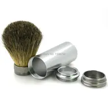 CSB Чистая щетка для волос барсука с металлической ручкой, дорожная Щетка для бритья, горячая Распродажа, Высококачественная традиционная щетка для бритья