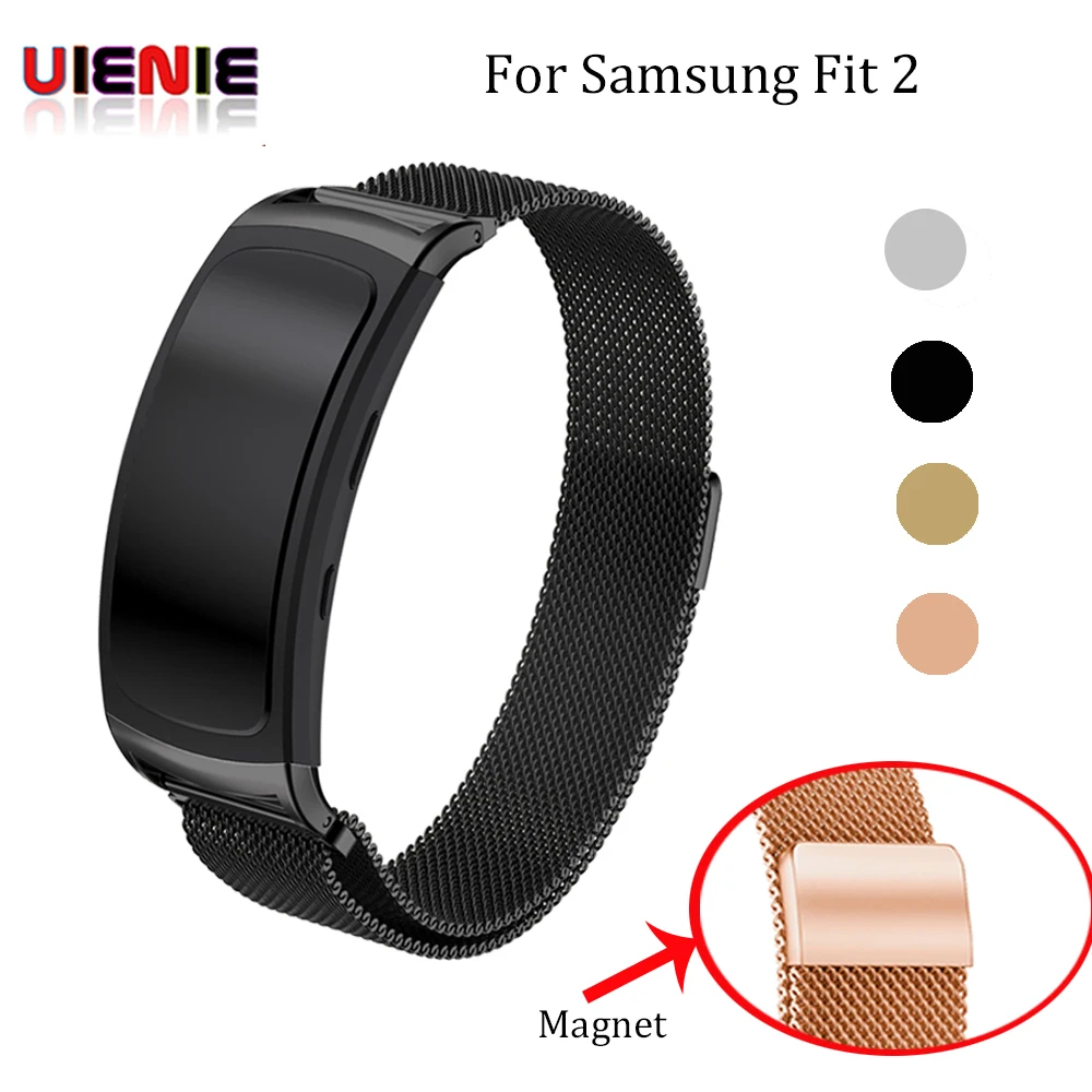  Bracelet Milanese Magnetic Loop Band For Samsung Gear Fit 2 Fit2 Pro SM-R360 Smart Watch Strap Stai - 32990485390