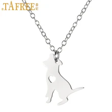 TAFREE-gargantilla de acero inoxidable para mujer y niño, collar pequeño de podengo portugués, medio perro, SKU22
