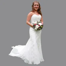 Mermaid Sweetheart Wedding Dresses Turkey Sweep Train Corset Back Wedding Gowns Vestido De Novia 2016 With Beadings AS51