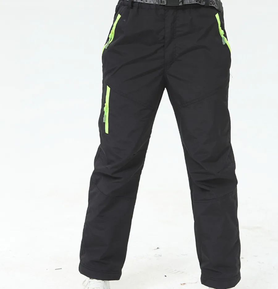 Autumn Winter Children Outdoor Pants Fleece Trousers Russian Winter Snow Kids Girls Boys Windproof Waterproof Ski Pants