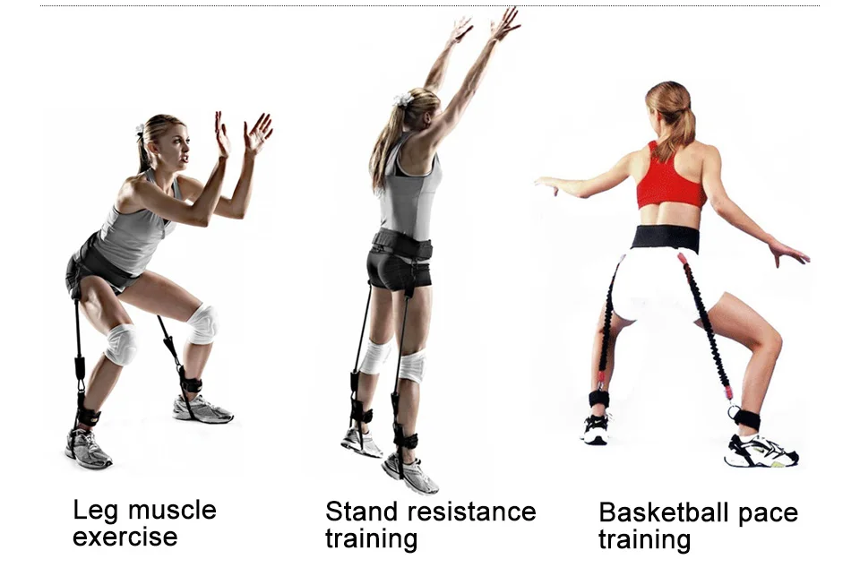 Для тренировки прыжков резинки ноги горизонтальные прыжки фитнес для баскетбола Теннисный корт силовые упражнения оборудование