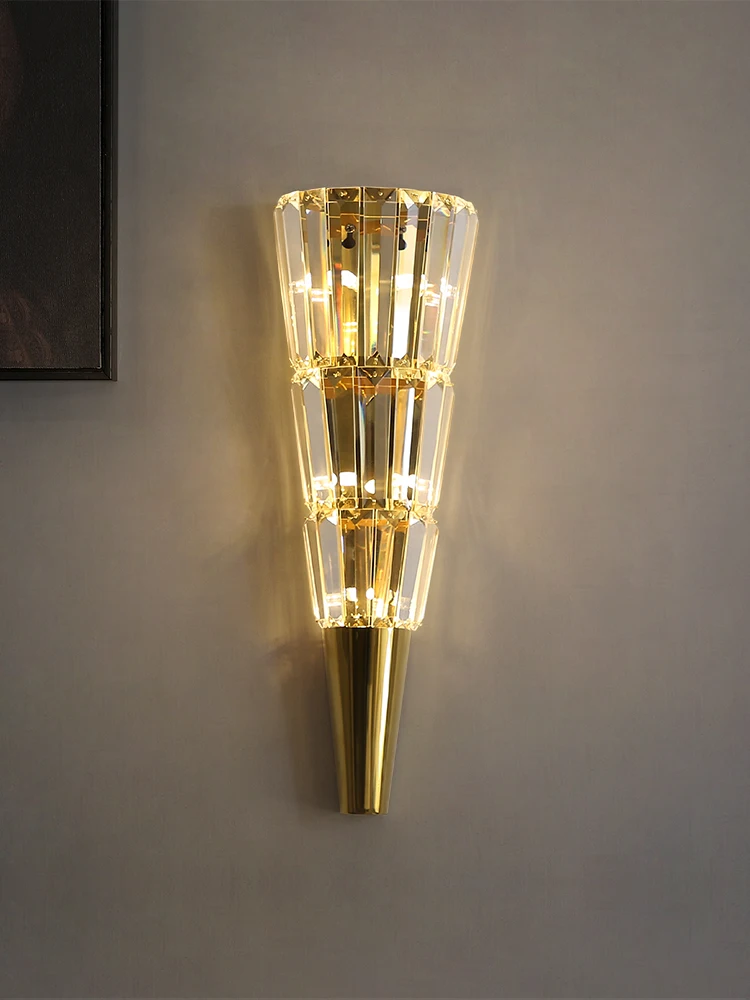 Роскошная хрустальная настенная лампа Современная прикроватная лампа для гостиной, спальни, бра Tiffany, светодиодная лампа для зеркала