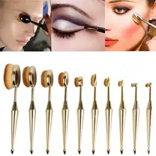 Hot New 10PCS Toothbrush The New Mermaid Makeup Brush Foundation Oval Brushes One Set Beauty Girl Nov 15