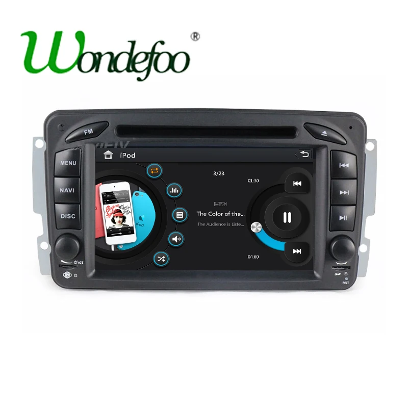 

For Benz CLK W209 W203 W168 W208 W463 W170 Vaneo Viano Vito E210 C208 Car DVD player with GPS Radio stereo two DIN Audio USB STW