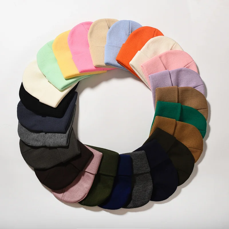 

2019 Winter Hats For Woman New Beanies Knitted Solid Cute Hat Girls Autumn Female Beanie Caps Warmer Bonnet Ladies Casual Cap