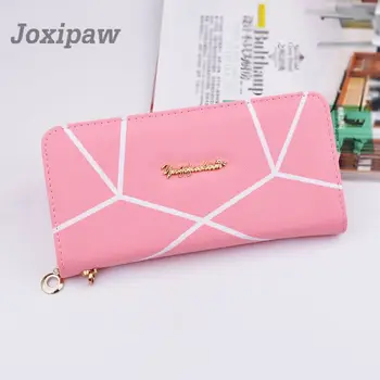 

Wallet Female Women Leather Purses Long Wristlet Wallet Female Zipper Clamp For Money Fashion Pattern Women Purse Handy Clutch
