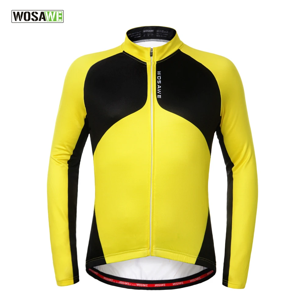 

WOSAWE 2017 Thermal Fleece Cycling Jersey Windproof Warmer Bike Jacket Sport Cycling Jacket Clothing Sports Coat