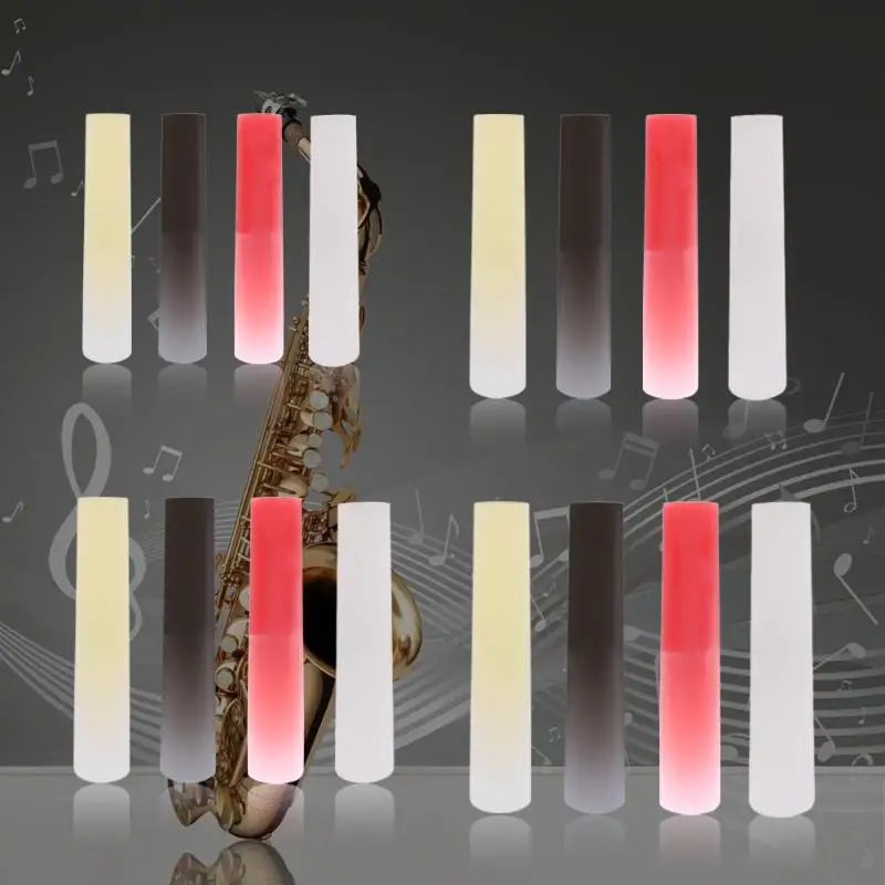 Полимерный пластиковый саксофон, тростник, духовой инструмент, запчасти, аксессуары для кларнета/Сопрано/альт/тенор, саксофон, 4 цвета, Новинка