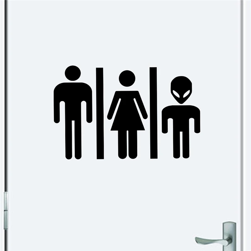 Bathroom Signs Male Female aliexpress : buy male female alien toilet sign vinyl stickers Bathroom Signs Male Female aliexpress : buy male female alien toilet sign vinyl stickers