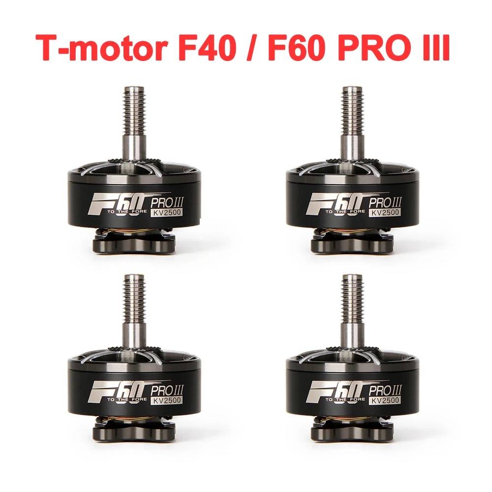 

T-motor F40 F60 Pro III 1750KV 2400KV 2500KV 2600KV 2700KV 3-4S CW Thread Brushless Motor for RC Drone FPV Racing Multicopter