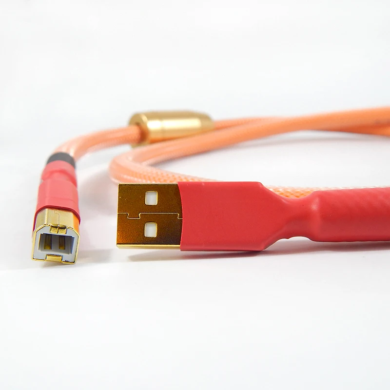 Magnético de Impressora Usb para Amplificador Dac e 4n Fio de Cobre com Anel Usb a para Usb Cabo Hifi Ofc b - Image 2