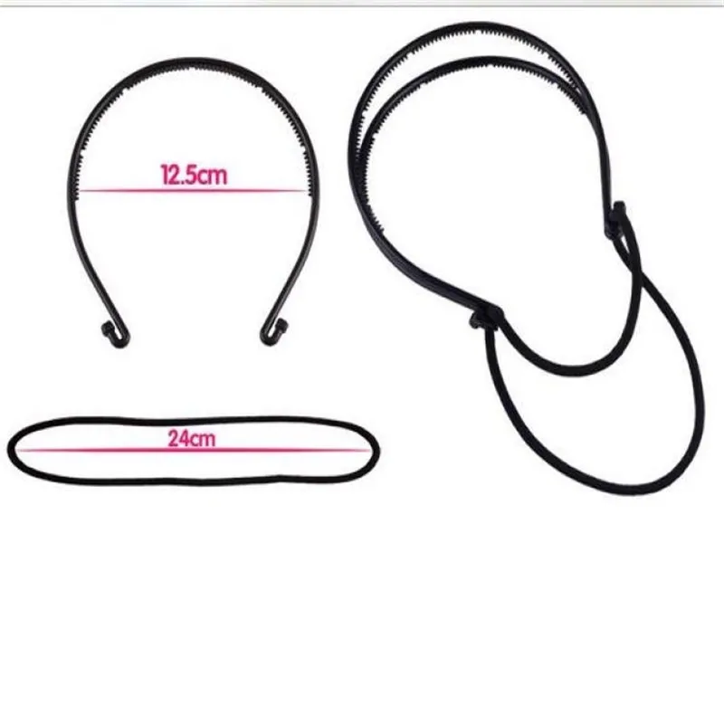 Обруч для волос с двойным корнем, повязка на голову, Настраиваемые многофункциональные заколки для волос, обруч на голову, эластичные заколки для волос со сменной быстрой прической