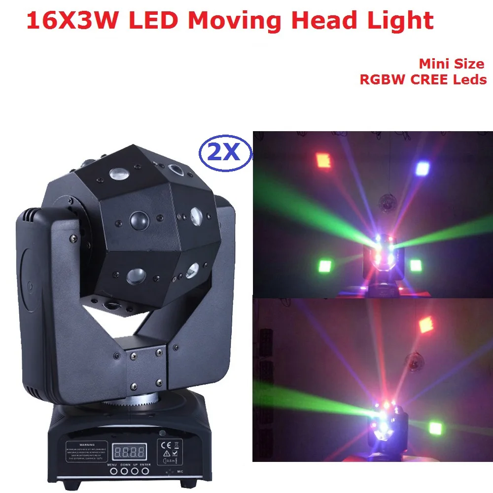 Pacote de 16×3 Feixe de Luz em Movimento para o Partido v para o 2 w Levou da Cabeça e eua Luminums 100 w Moving Heads Levaram Luzes 110 220 Partido Stage Disco dj Mostra