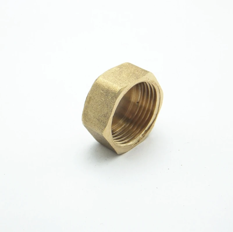 

1/2" BSP Female Thread Brass Pipe Hex Head Brass End Cap Plug Fitting Coupler Connector Adapter