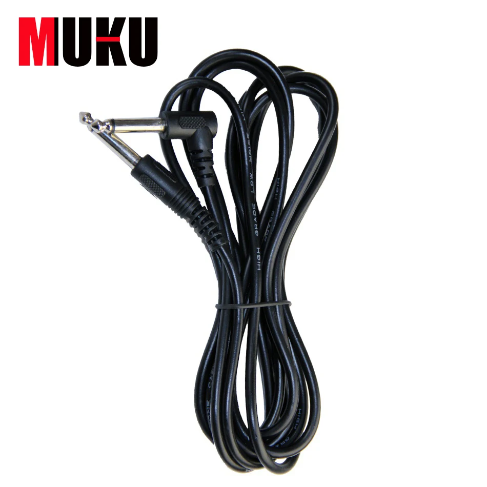 Black Amp Amplifier Cable for Electric Guitar Cord Adapter Patch Wire