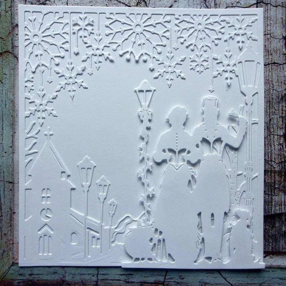 

Christmas Lighthouse Frame Metal Cutting Dies Stencils For Scrapbooking Paper Cards Crafts DIY 2019 New