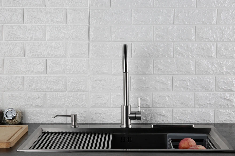 hm 360 Degree Cold and Hot Kitchen Tap Single Hole Water Tap SUS304 Stainless Steel Kitchen Faucets (2)