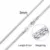 3-6MM Stainless Steel Men Chain Choker Necklace 16
