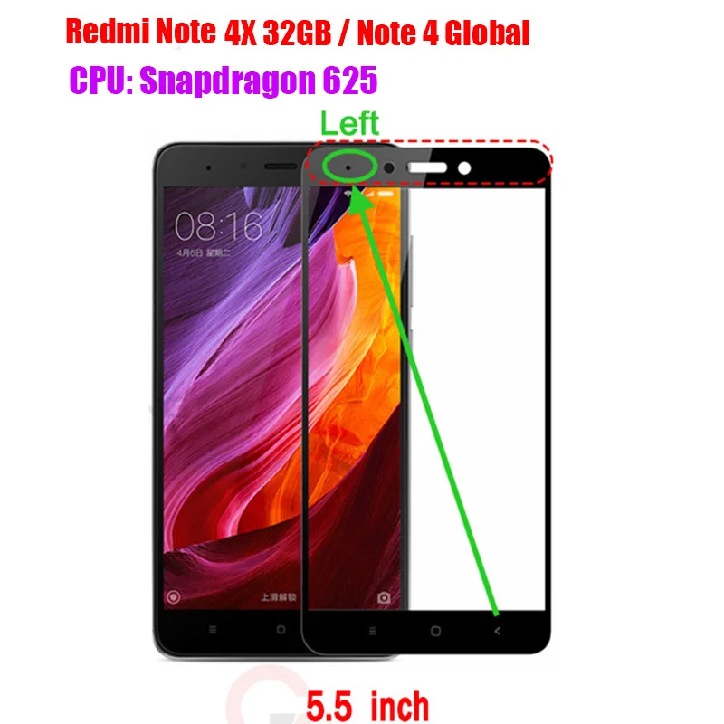 Полное покрытие из закаленного стекла для Xiao mi Red mi 4X Note 4 6 Pro 6A 5 Plus mi A1 A2 Lite Pocophone F1 mi 6X Защитная пленка для экрана - Цвет: Note4X Snapdragon625