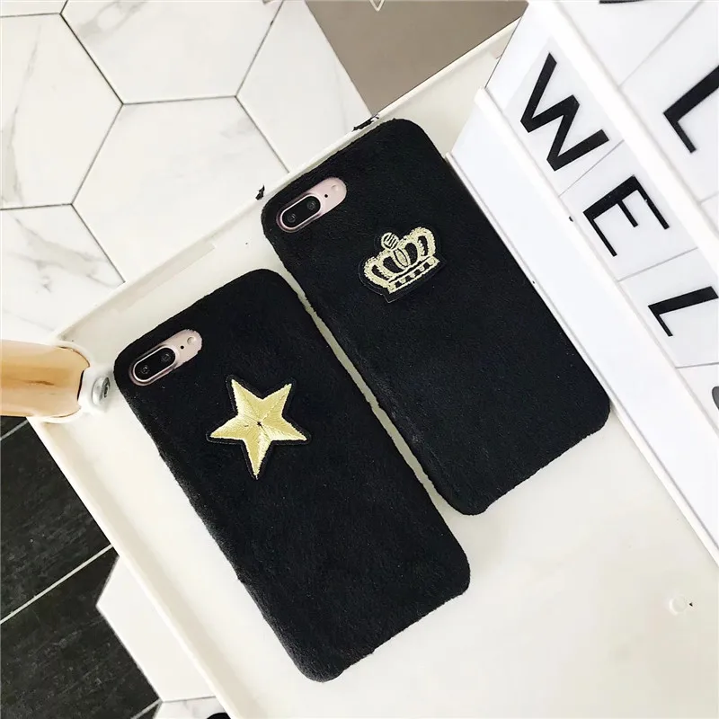Fashion Brand King Queen Ultra Thin Back Covers Phone Cases Luxury Crown Slim Shell Coque for IPhone 6 6s plus 8 8plus 7 7plus X