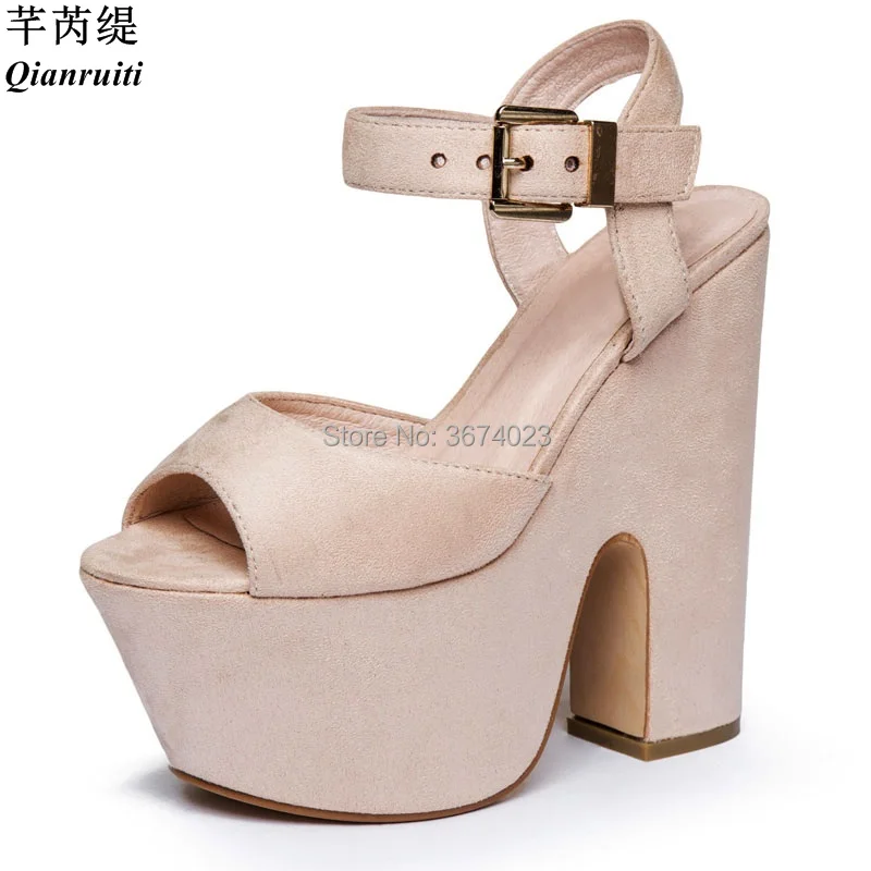 Qianruiti/Sapatos Femininos сандалии на танкетке черного и бежевого цвета женские гладиаторы