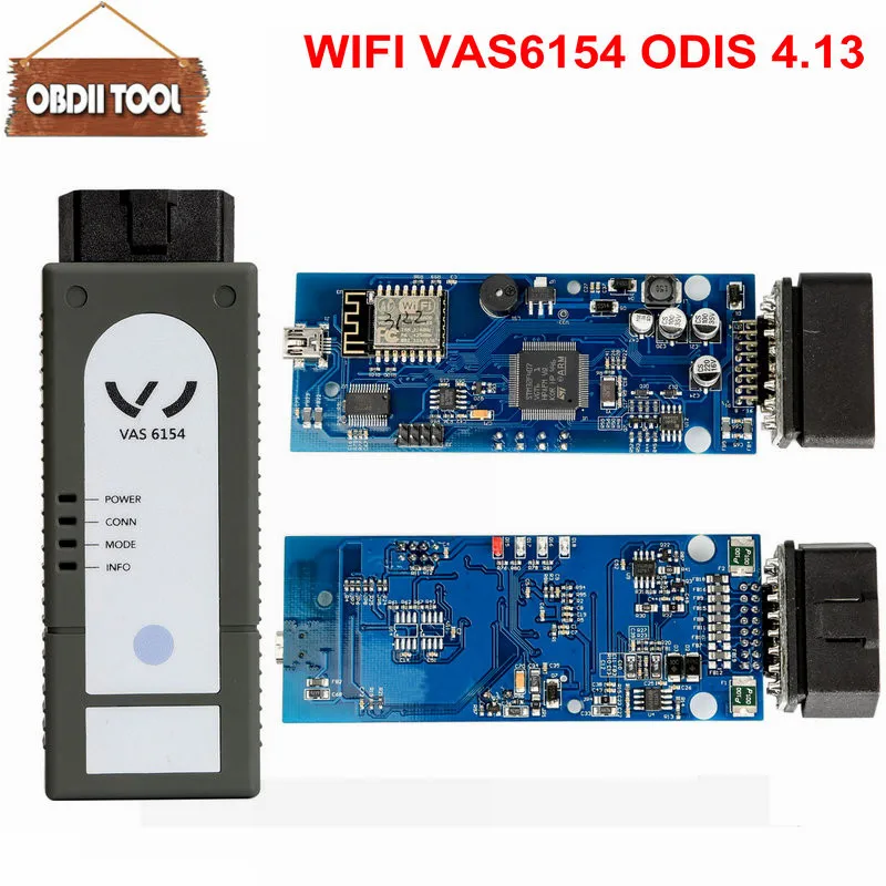 10 шт. Новый WI-FI VAS6154 Одис 4,33 с keygen VAG диагностический инструмент для V-W для udi для S -кода бесплатная доставка