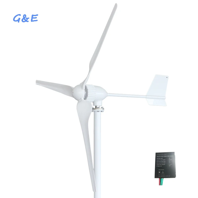 

1000w HAWT horizontal axis wind turbine 1kw wind generator with dc wind charge controller