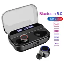 Водонепроницаемый цифровой Дисплей спортивные Беспроводной Bluetooth наушники с зарядом чехол Цифровой Дисплей спортивные Беспроводной