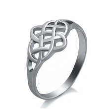Новое индивидуальное женское кольцо с ирландским узором, Классический узел из нержавеющей стали, модные ювелирные изделия