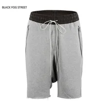 Черная противотуманная уличная брендовая модная Мужская Дизайнерская одежда мужская одежда Черные Серые Спортивные шорты-шаровары