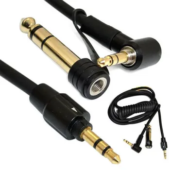 

1/8" 3.5mm Male Plug to TRS 1/8" 3.5mm Male Plug+1/4" in. 6.35mmMale to 3.5mm Female Audio Adapter Cable Black 1.5m