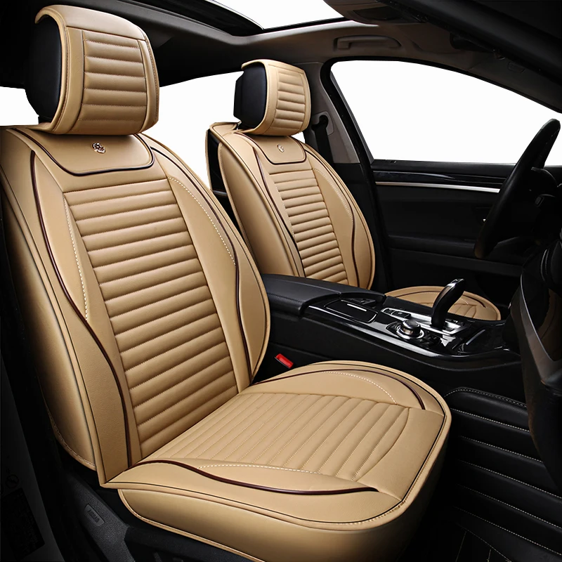 

New Cartoon Leather Universal car seat covers for infiniti fx jaguar xf hummer h2 for chrysler 300c voyager geely emgrand ec7