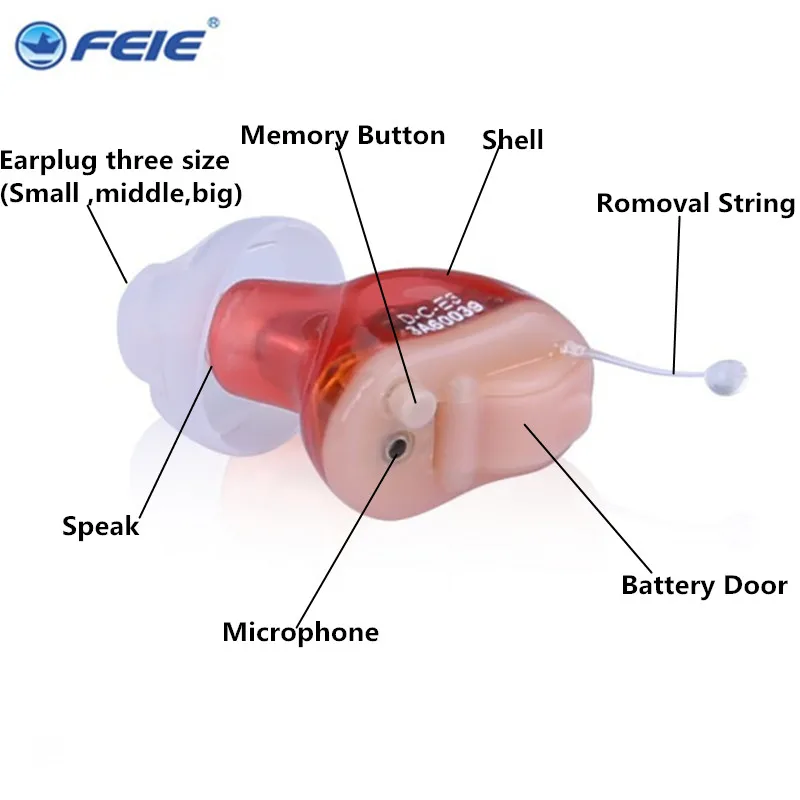 HighEndUltraInvisibleMiniDigitalInEarHearingAidWithTinnitus