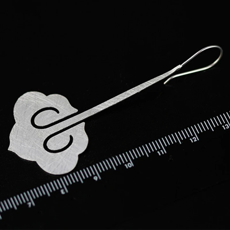 Muduh Collection Real 925 Sterling Silver Natural Original Handmade Designer Fine Jewelry Lucky cloud Drop Earrings for Women Brincos